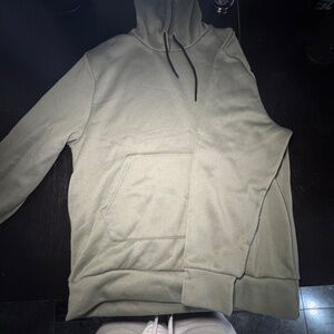 Olive Green Casual Hoodie size Large